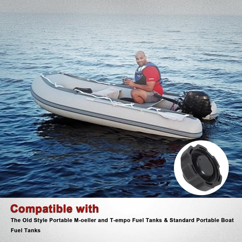 Marine Manual Fuel Tank Vent Gas Cap Boat Gas Cap Replacement Part Compatible with Moeller Tempo Fuel Tank Replace#: 621501-10