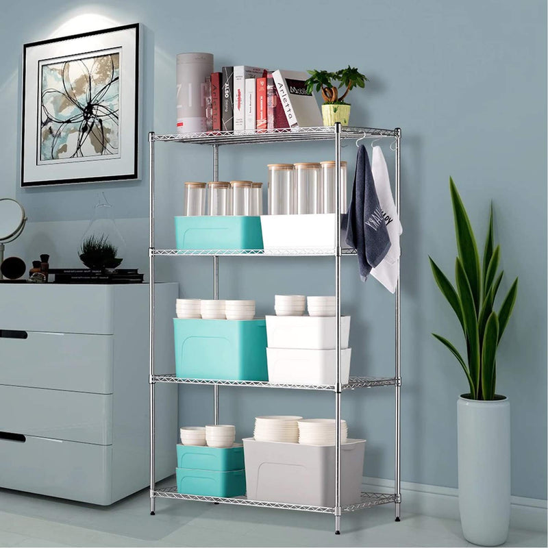Wire Shelf Clips,40-Packs Wire Shelving Shelf Lock Clips for 1" Post- Shelving Sleeves Replacements for Wire Shelving System,Fits with Thunder Group,Alera,Honey Can Do,Eagle,Regency,Metro & More 40 Packs