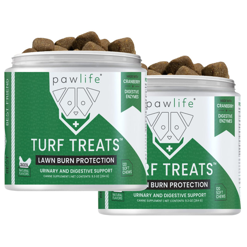 Green Grass Dog Chews – 240ct Turf Treats for Dog Spot Grass Repair, Veterinarian Formulated Urine Neutralizer for Lawn, Lawn Protection Treats, Neutralizer (Chicken Flavored) Chicken 120 Count (pack of 2)