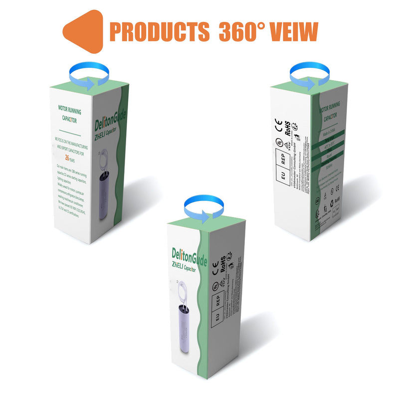 CBB60 16uF Motor Start Run Capacitor MFD 250VAC 50/60hz Cylindrical(16uF)