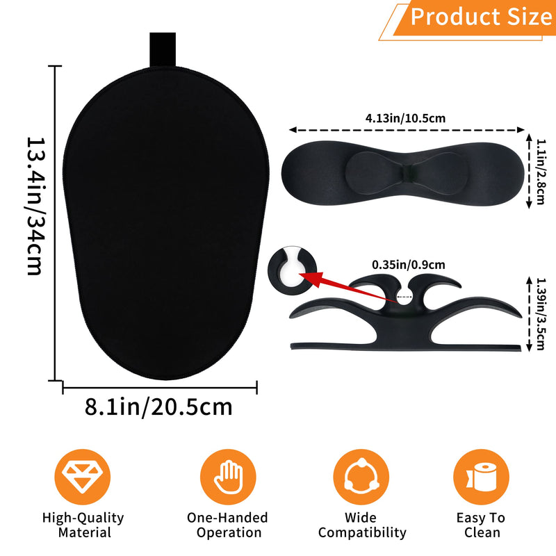 Sliding Mat for Kitchenaid Mixer, Mover Mat Pad for 5-8Qt Bowl Lift Stand Mixer, Kitchen Appliance Slider Compatible for Pro 600 Stand Mixer with Black Kitchen Accessory, Kitchen Aid Mixer Accessories 5-8Qt Mat＋Black Kitchen Accessory