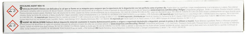 Nespresso Descaling Solution, Fits all Models, 2 Packets 3.38 Fl Oz (Pack of 2)
