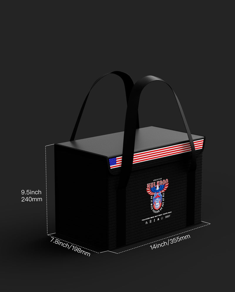 12V 100Ah LiFePO4 Lithium Battery Fireproof Safe Bag Large Capacity Explosion-Proof Container LiPO Guard Protective Case Waterproof Storage Box(14 * 9.5 * 7.8inch) 14 * 9.5 * 7.8 inch 100ah Lithium Battery Bag