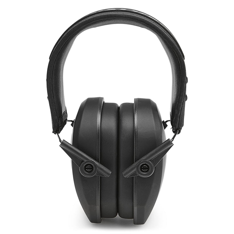 Walker's Razor Slim Passive Earmuff - Ultra Low-Profile Earcups - Black