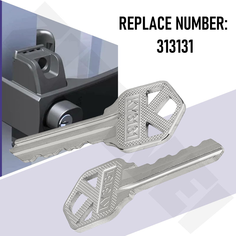 3 Pack 313131 6 Pin Key Replacement Key for Magna Latch Series 3 with Forward Facing Keyhole (New Style) - Also for Lokklatch & MagnaLatch Pool Gate Models