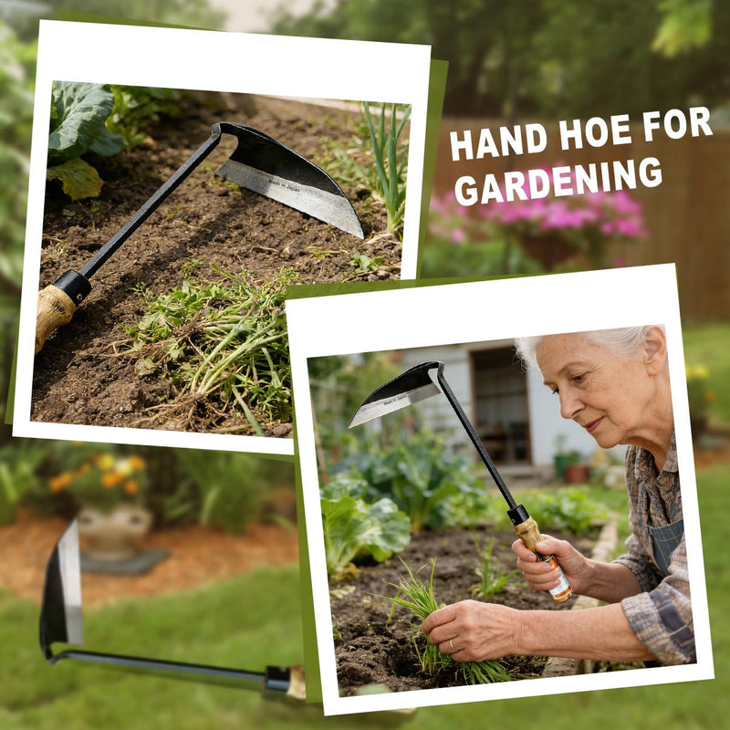 Garden Weeding Hoe, a Professional Handheld Sharp Weeding Tool for Managing Gardens, Gardens, and Farms (Large)