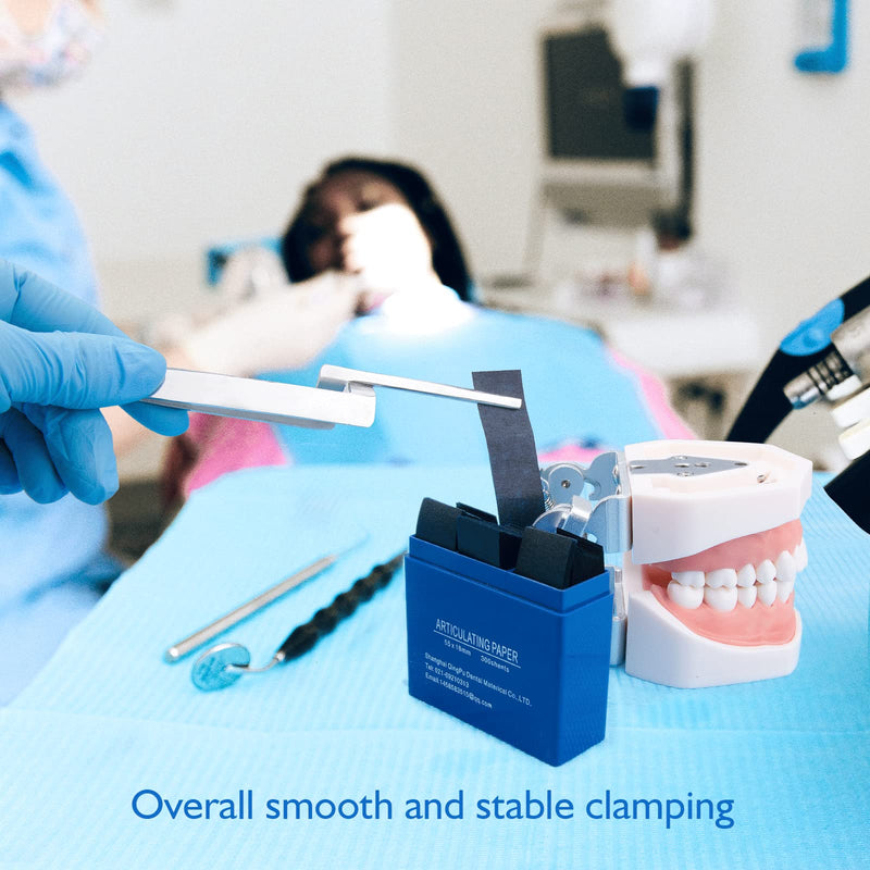 5PCS Dental Articulating Paper Holder - Straight Forceps Stainless Steel Tweezers Holding Articulating Paper Firmly Suitable for Dentist Students Household