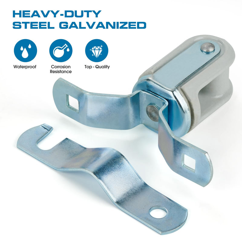 Heavy Duty Wire Holder, Porcelain Insulator with Adjustable Bracket, 1-1/4" - 3" (1)