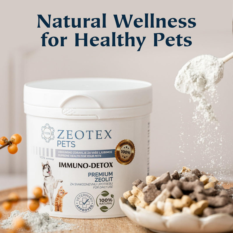 Zeolite Powder 100% Natural Food Supplement for Immunity & Detox, Digestive Health, Joint Health Supplement Powder, Liver Detox, Enhance Pet Health w/Easy-to-Use Pet Supplements, 350g/12.35 oz 350 grams