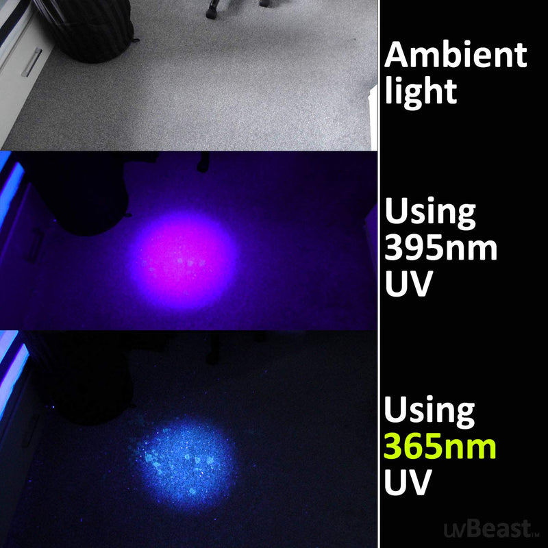 New V3 365nm Mini - Black Light UV Flashlight – High Definition Pure Ultraviolet - Professional Grade High Power Upgraded 5 Core UV LED – USA Stock