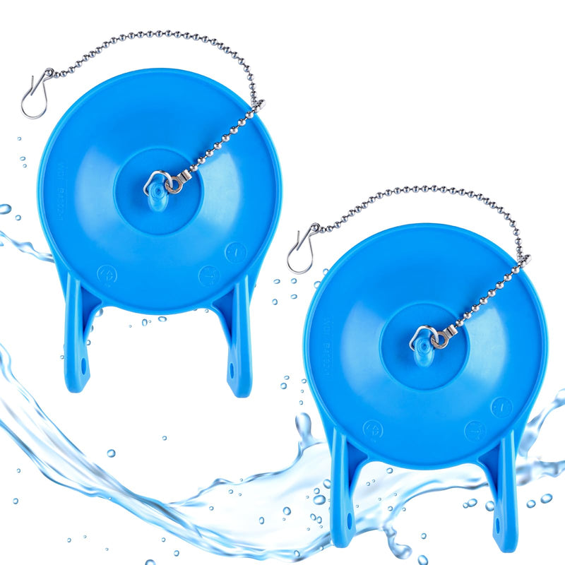 Hibbent 2 Pack Toilet Flapper Replacement, Compatible with Gerber 99-788, 3 Inch Flapper Replacement Water Conserving, High Performance, Easy to Install- Blue Color