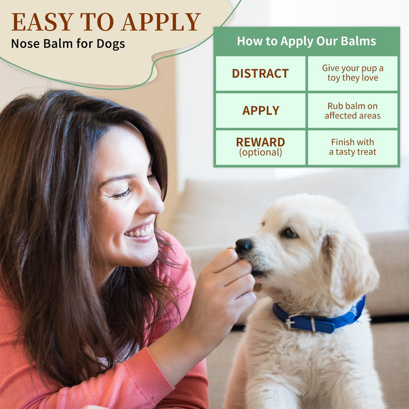 Pet Snout Soother Nose Balm for Dogs & Cats - Natural Healing & Moisturizing Balm for Dry, Cracked Snouts - Plant-Based, Soothing Skin Formula - PawsPlanet Australia