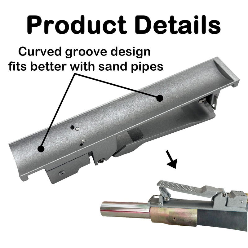 Sand Blaster Machine Pneumatic Switch Sandblaster Deadman Control Sandblaster Machine Accessories Palm Pressing Control Sandblaster Handle Pneumatic Switch (Grey) Grey