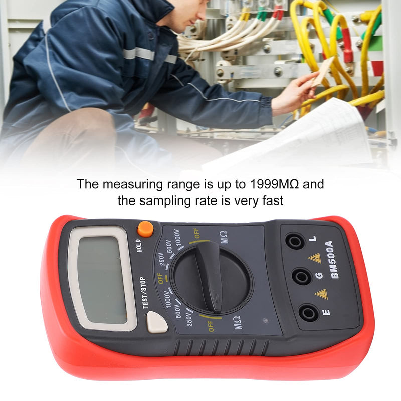 Digital Insulation Tester BM500A 1000V 1999MΩ LCD Display Megohmmeter Electronic Tester Maintenance