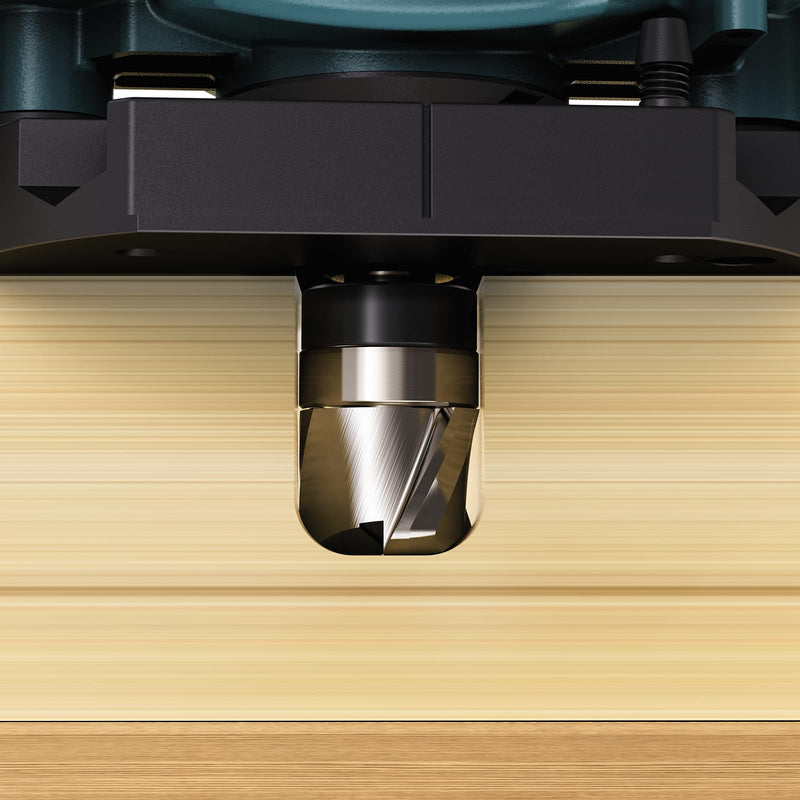Bowl and Tray Router Bit 1/4" Shank, 1/2" Cutting Diameter, 3/8" Cutting Height, 3/16" Radius, 3-Flute Solid Carbide Template Router Bit for Wood Dish Bowl Carving 1/4"x1/2"x3/8"xR3/16"