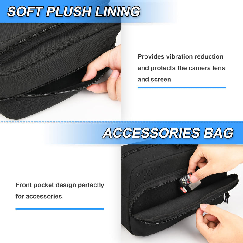 Homakover Thermal Imager Carrying Case Compatible with HF96 Thermal Camera, Portable Thermal Imaging Camera Holder, Shockproof/Waterproof Protective Pouch Storage Travel Bag with Adjustable Strap