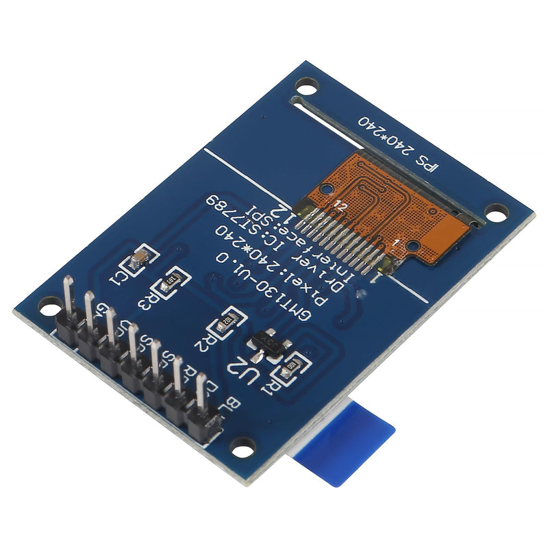 2pcs 1.3" SPI TFT LCD Display Screen Module ST7789 240x240 TFT LCD Screen Shield 3.3V 65K Full Color 51 STM32 for Arduino