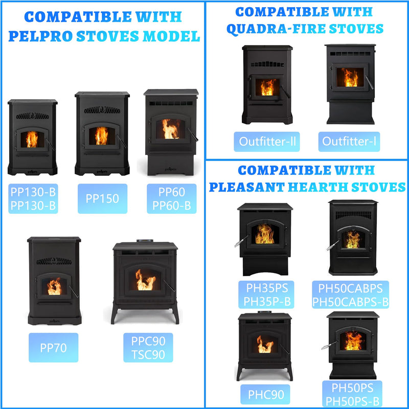 SRV7000 Fireplace Feed Motor for Pelpro PP130 Parts PP70 PP60 PP130B TSC90 Pellet Stove SRV7000-670 Auger Shaft for Pleasant Hearth PH35PS PH50PS