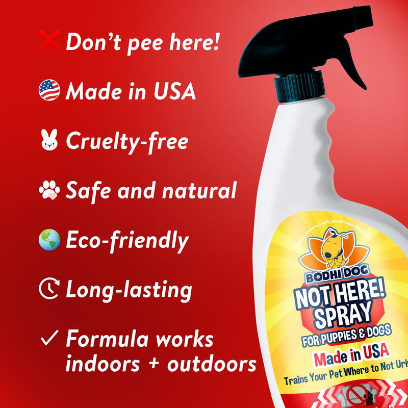 Bodhi Dog Pet Carpet Powder - Fresh Linen 20oz + Not Here Spray! 32oz Bundle