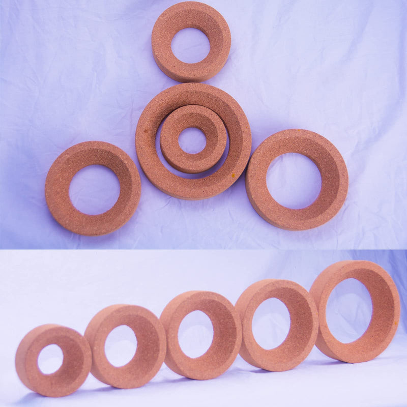 Cork Stand - Lab Flask Support, Holder for Round Bottom Flasks, 5 Sizes (80mm-140mm, 5) 80mm/3.15in-140mm/5.51in