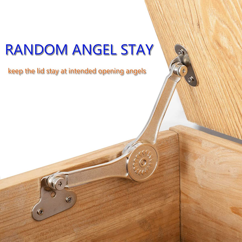 Toy Box Hinges Soft Close Hinges Heavy Duty, for Chest Toy Box,Lid Stay Support 50lb/2pcs (APFFSY)