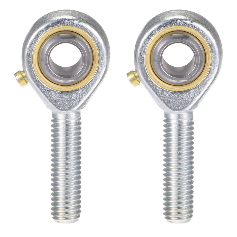 uxcell 2pcs POS8 Spherical Rod End Bearing 8mm Bore Self-Lubricated Joint Bearing M8x1.25 Right Hand Male Thread Connector