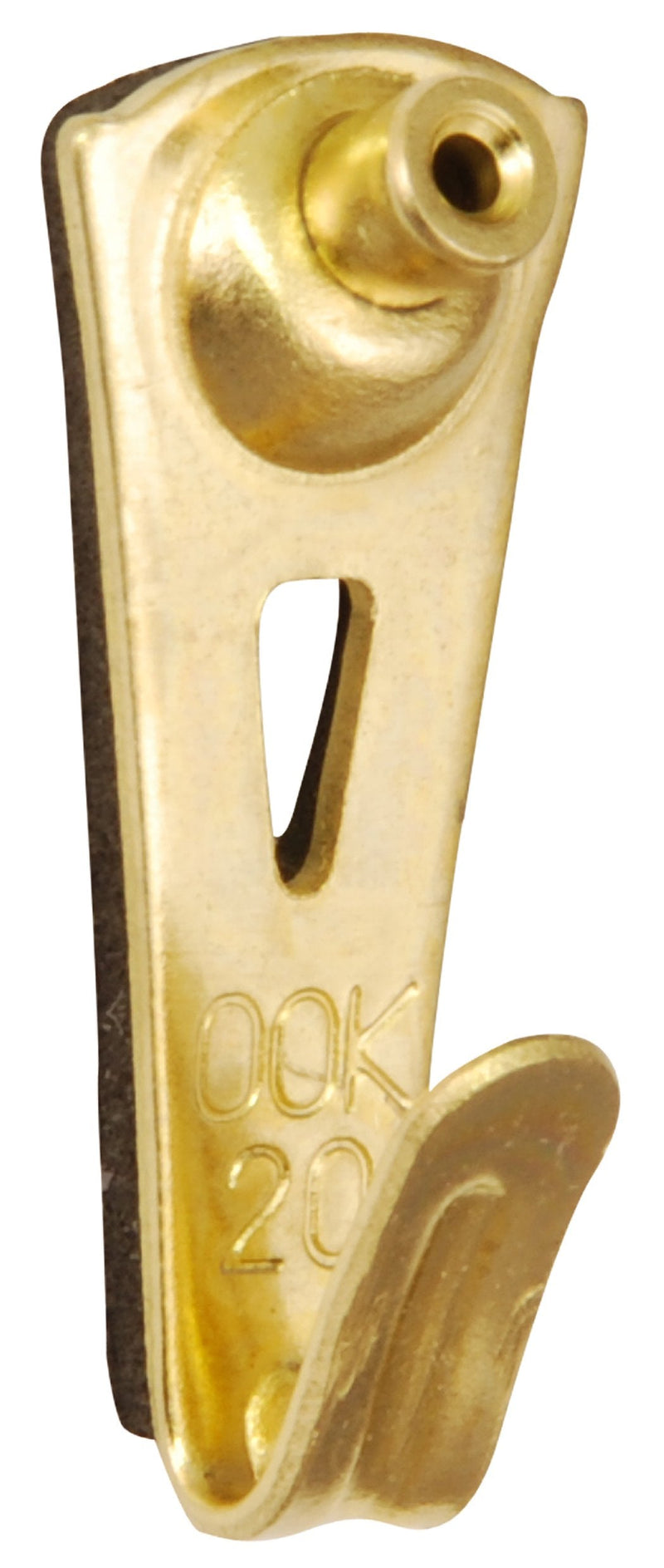 OOK 50615 Professional Picture Hangers, Art Hangers, Padded, Brass, Reusable Picture Hooks, 20lb (15 set) 15 set, 20lb