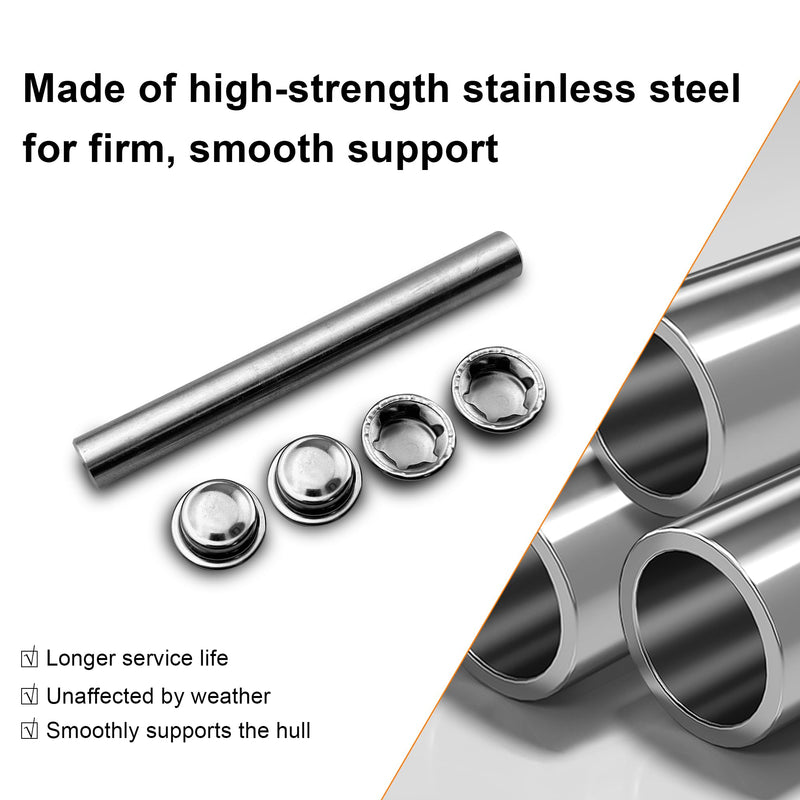 1/2 Inch OD 304 Stainless Steel Boat Trailer Roller Shaft 4-1/4