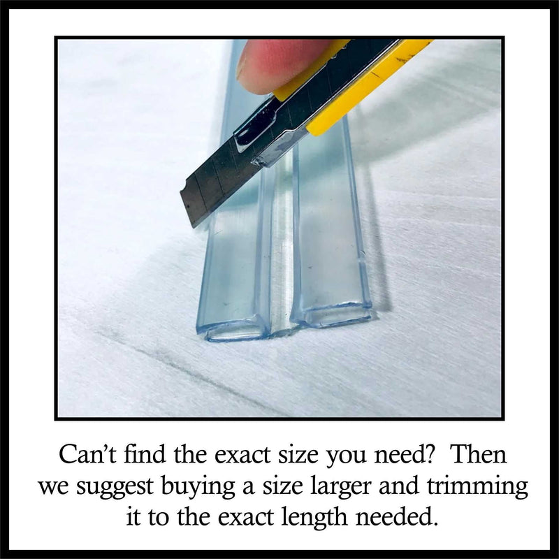 DistinctAndUnique Clear PVC Piano Style Living Hinge for 1/4" (6mm) Material: No Screws or Glue - DIY for Plexiglass, Acrylic, Glass & More (24 inch, 2 Pack) 24 Inch
