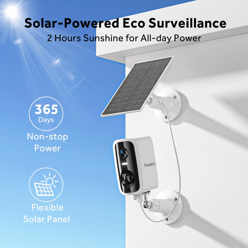 4MP Solar Security Camera Outdoor, 5G&2.4GHz Wireless Rechargeable Battery Cam with Spotlight/Siren, AI Human Detection, Color Night Vision, 2-Way Audio, IP65 Waterproof, Alexa,No Power Needed