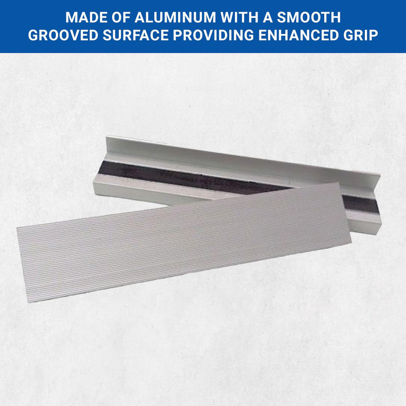 Yost Tools Universal 5" Magnetic Aluminium Vise Jaw Caps - Smooth Serrated - No Bolts Needed (1 Pair)