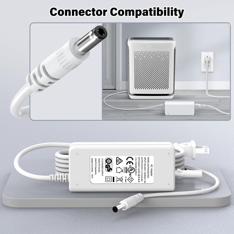 24V Air Purifier Charger Replacement Compatible with Levoit Vital 200S
