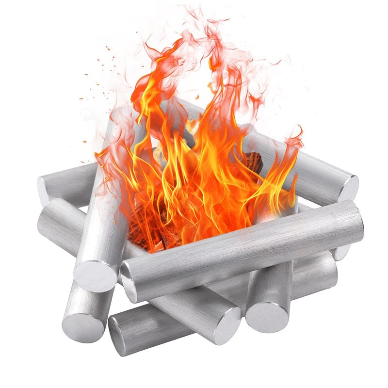 20-Pack 99% Pure Magnesium Fire Starter Rods (3.5x0.63 Inch) Compatible with Camping Survival & Outdoor Emergencies