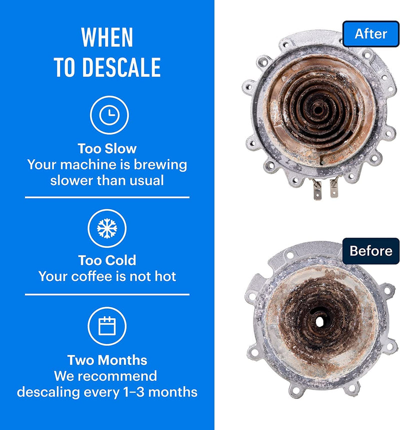 Essential Values Universal Descaling Solution for Keurig Breville Nespresso & Delonghi (4 Uses) | Coffee Machine Descaler Cleaner | Liquid To Descale Automatic Coffee Makers & Espresso Machines 8 Fl Oz (Pack of 2)