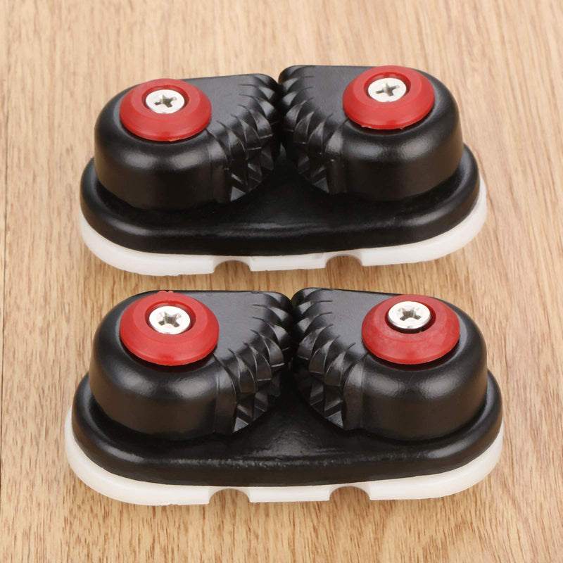 Yetaha 4 Pack Kayak Cam Cleat, Fast Entry Kayak Cleats Marine Aluminum Cam Cleats for Boat Canoe Sailing Sailboat Dinghy Accessories