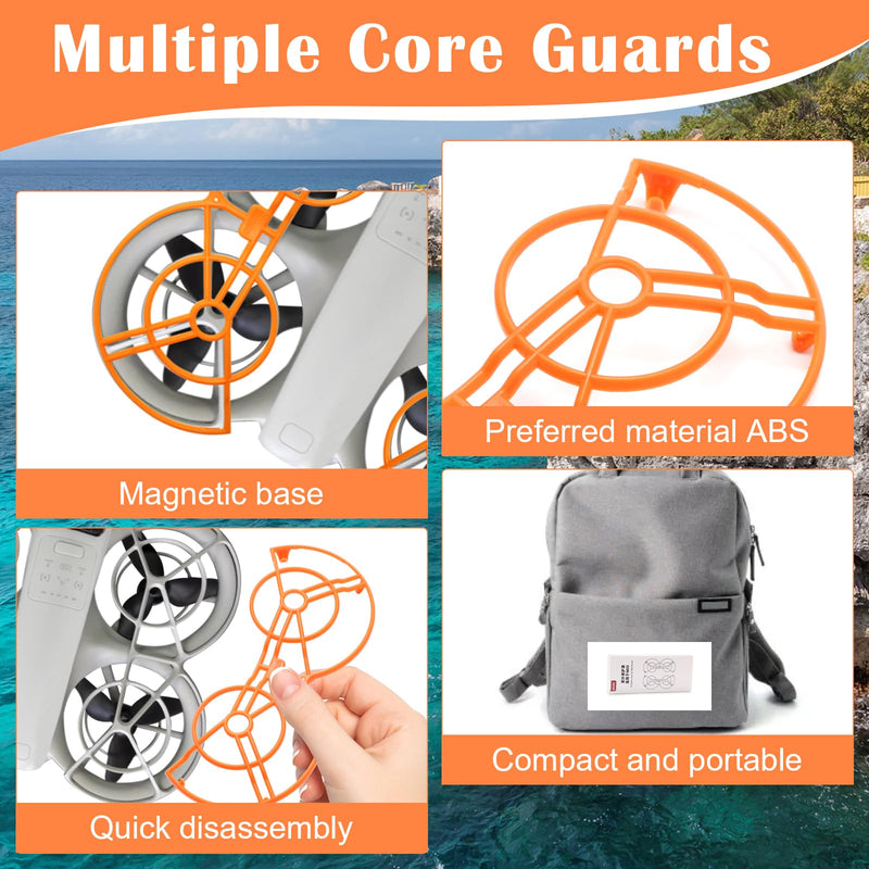 Propeller Guard for Dji Neo, Premium Full Coverage Shield for DJI Neo Drone, Waterproof and Impact Resistant to Protect The Normal Flight of The Drone(Orange) Orange