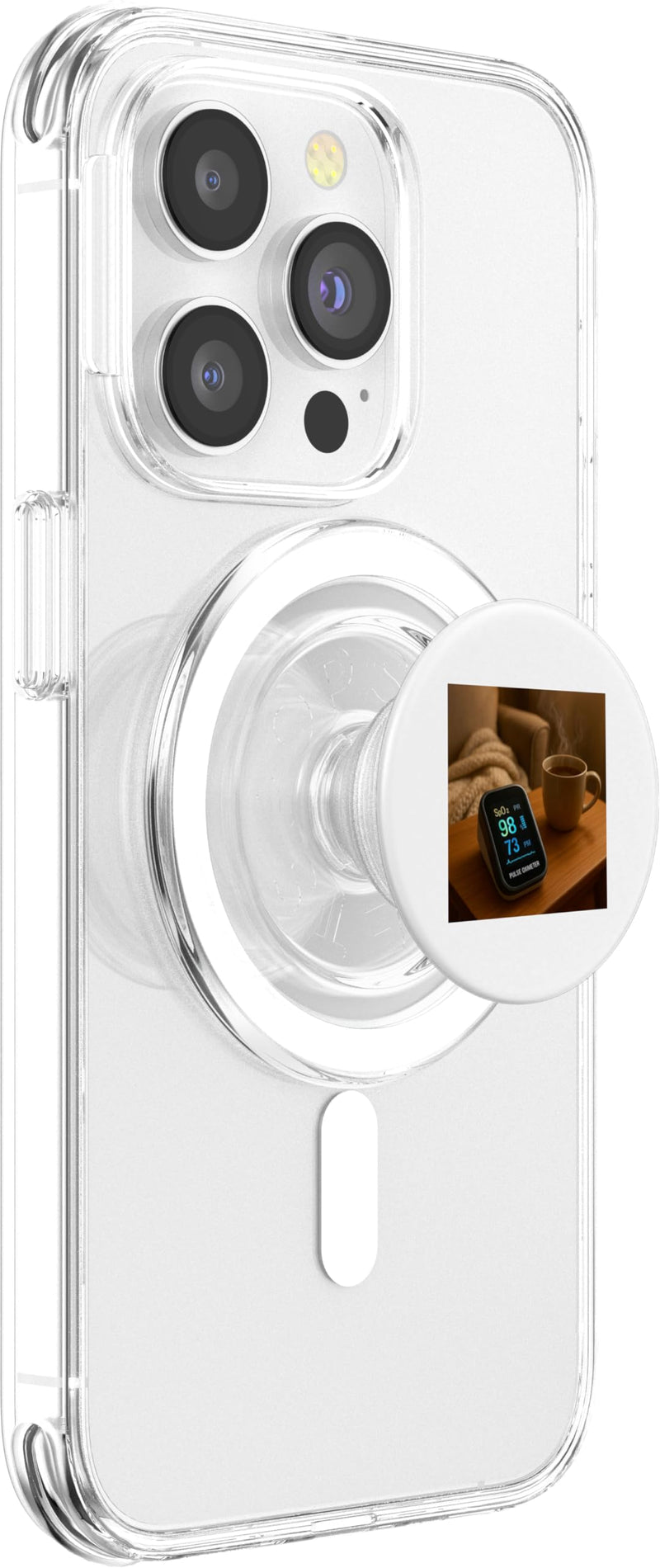 Pulse Oximeter Blood Oxygen Saturation PopSockets PopGrip for MagSafe Magnetic PopGrip