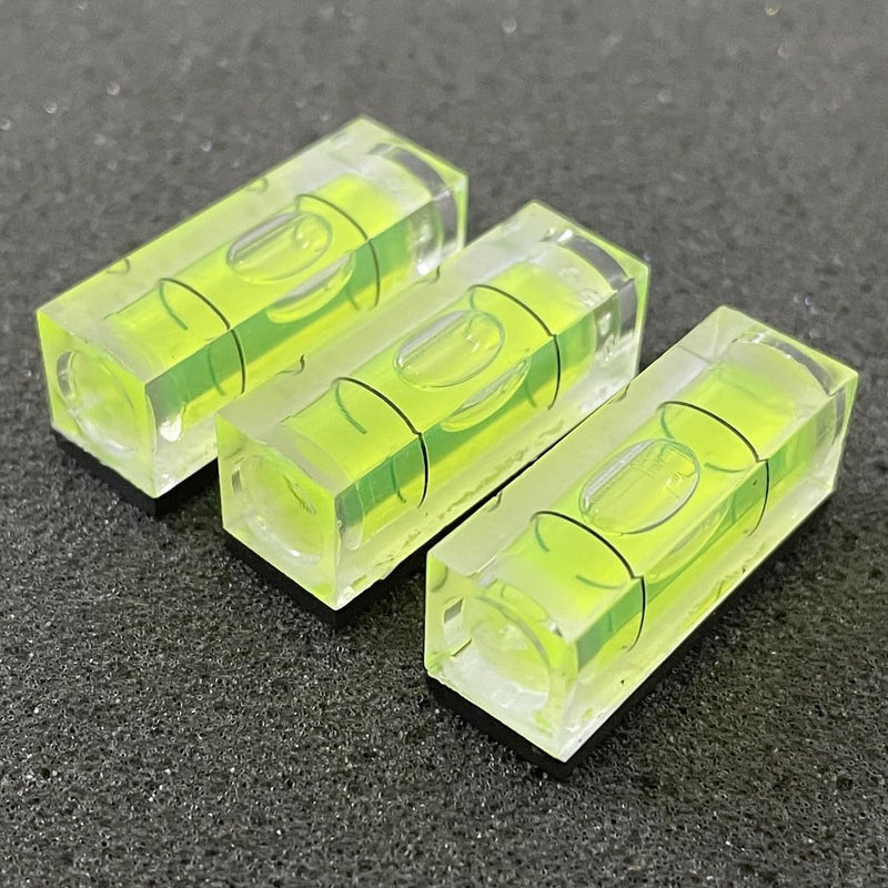 6Pcs Magnetic Small Bubble Level 10x10x29mm Mini Square Bubble Spirit Levels Leveling Tools Length 29mm