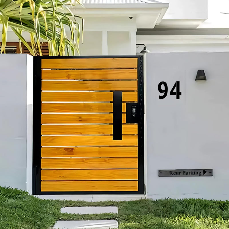 Number Stencils 4 inch Curb, 20Pcs 0-9 Address Curb Stencil Kit Reusable Plastic Numbers Interlocking Stencils for Painting Address on Wall Wood Road Mailbox
