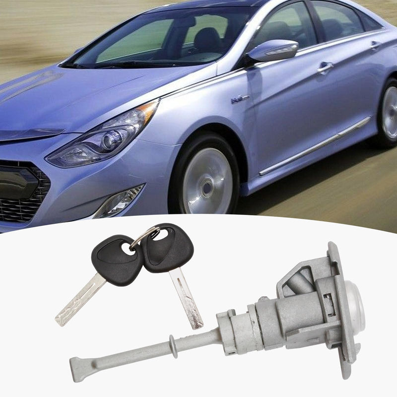 Saihisday 81970-3SA00 Door Lock Cylinder Driver Side Front Left Cylinder Lock 2pcs Keys Replacement for Hyundai Sonata 2009-2014, Sonata Hybrid 2011-2015, Replaces 81250-3SA00 819703SA00