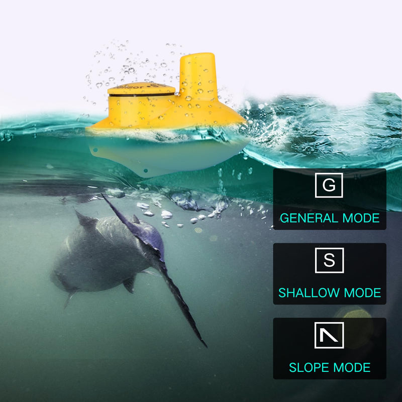 LUCKY Kayak Portable Fish Depth Finder for Boats and Bank | Wireless Handheld Fish Finders with Transducer Castable Fishing Sonar for Pole Freshwater Saltwater Fishing