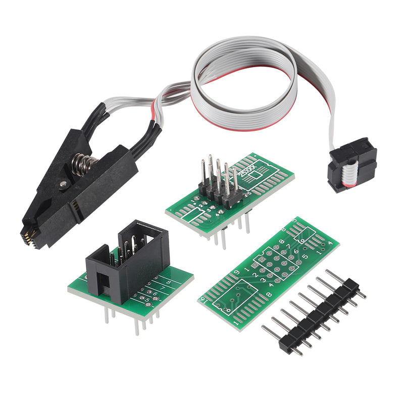 EEPROM BIOS USB Programmer CH341A + SOIC8 SOP8 Test Clip + 1.8V Adapter + SOIC8 Adapter for EEPROM 93CXX / 25CXX / 24CXX +CH341A 24 25 Series Flash