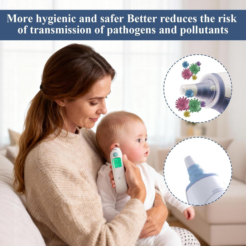 1000Pcs Ear Thermometer Probe Covers,Lens Filters,Thermometer Covers Disposable, Hygienic Probe Covers for Digital Thermometer, Compatible with Braun Models Digital Disposable Covers 1000