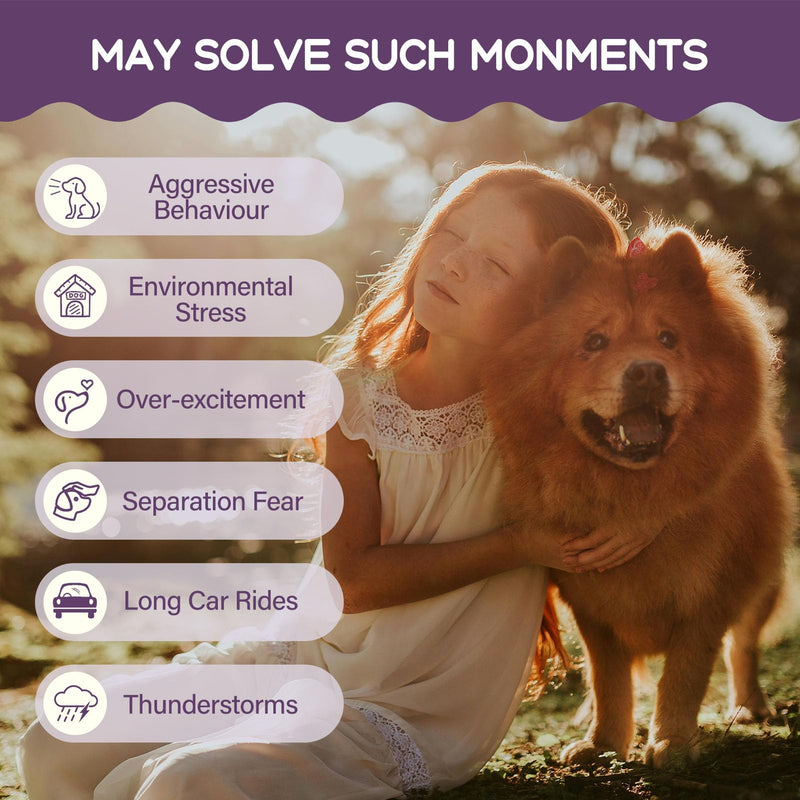 Dogs Sleep Aid Liquid Drops, Melatonin for Small & Large Dogs, Natural Herbal Supplement Support Falling & Healthy Asleep, and Relaxation w/Valerian, Chamomile and Reishi. 2 oz