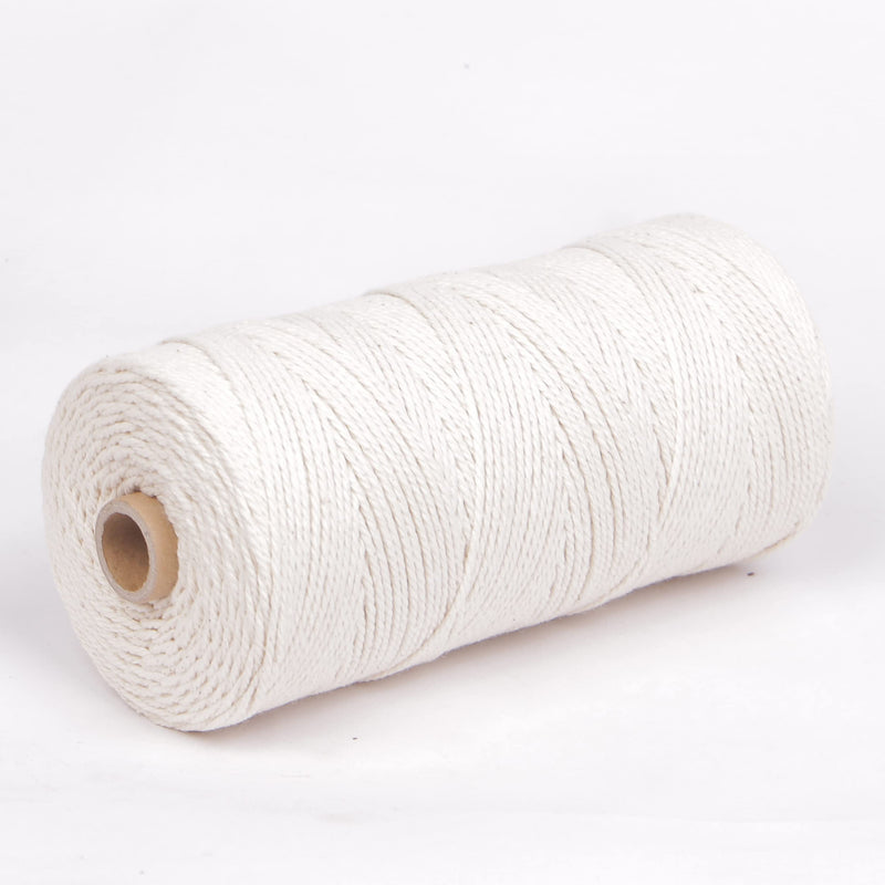 656ft Butchers Cotton Twine String 2mm Cooking Twine Food Safe for Bakers, Meat and Roasting, Gift Wrapping, Crafting & Knitting 656ft