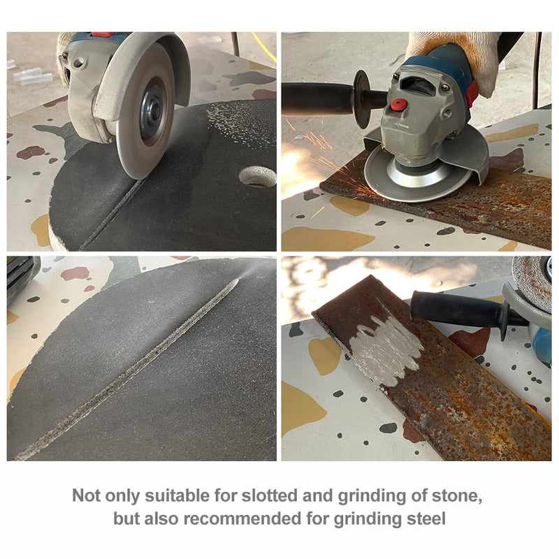 SHDIATOOL Diamond Grinding Cup Wheel 4-1/2 Inch for Granite Marble Iron Steel Masonry Convex Vacuum Brazed Grinding Disc Fits 7/8 Inch Arbor 115mm 115mm(4-1/2 In.)