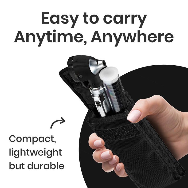 Zyrev ZetaLife Otoscope - Ear Scope with Light, Ear Infection Detector, Pocket Size (Black Color) Black
