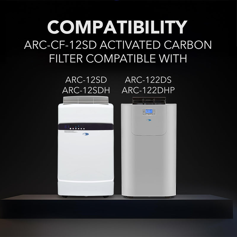 Whynter ARC-CF-12SD Filter Replacement for Portable Air Conditioner Model ARC-12SD ARC-12SDH ARC-122DS ARC-122DHP