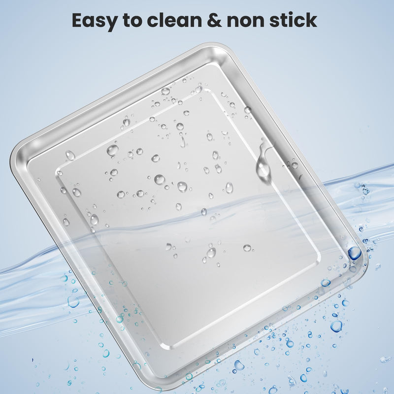 Stainless Steel Baking Tray Pan Compatible with Cuisinart Airfryer TOA-060 and TOA-065 (with Cuisinart Airfryer TOA-060 and TOA-065) - NewNest Australia