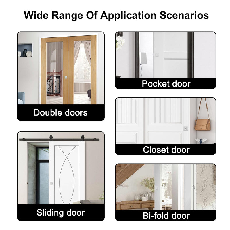 Pocket Door Lock with Key,Privacy Door Hardware Suitable for Bathroom Bedroom etc Recessed 2 Sided, 2 3/8" Backset, Invisible Hardware for 1 3/8” to 2 3/16” Thickness Door (Sliver) Sliver